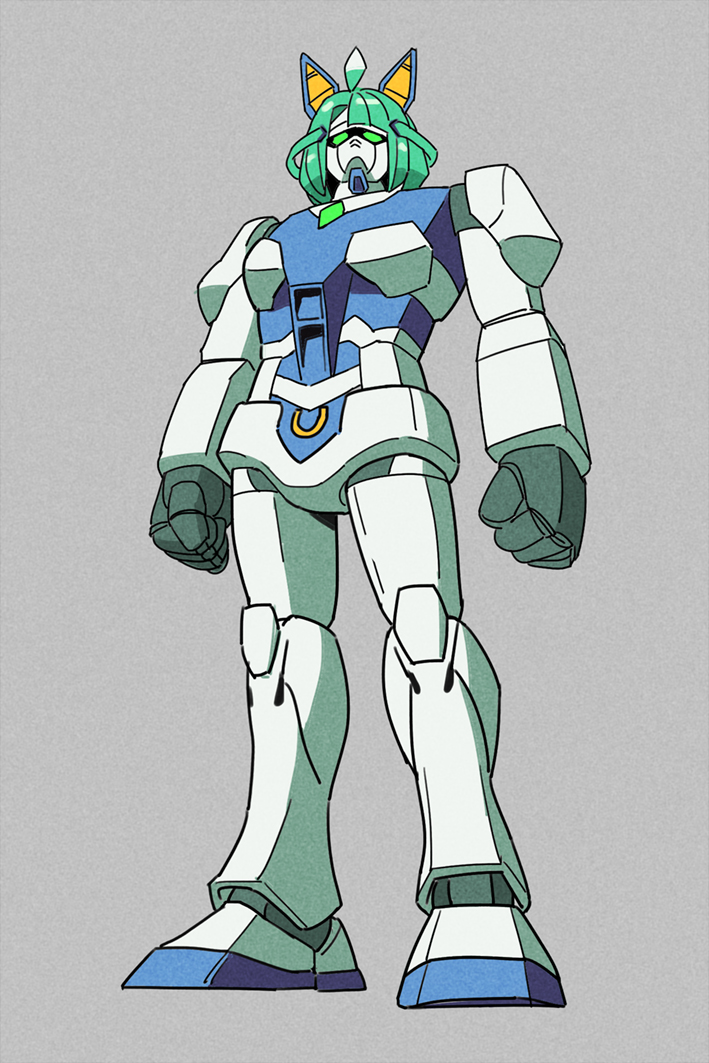 rx-78-2 gundam and mecha umamusume st-2 (umamusume and 2 more) drawn by sarcophage