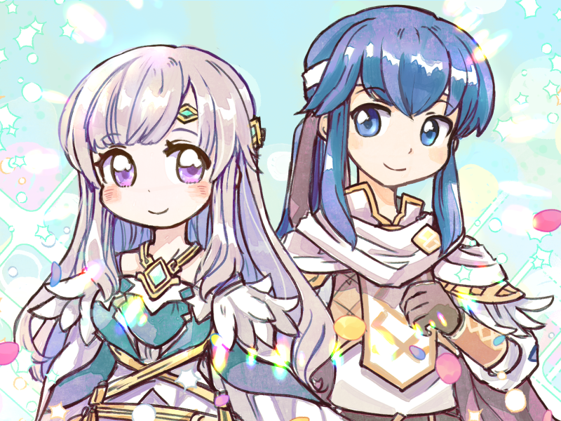 seliph and julia (fire emblem and 2 more) drawn by sakusaku7r
