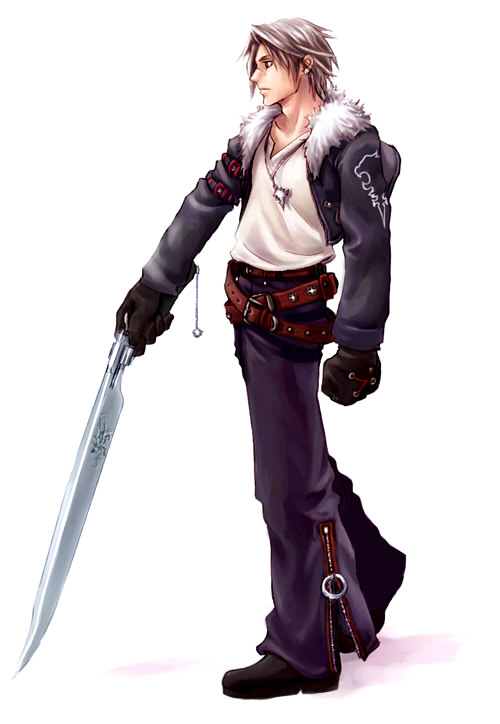 squall leonhart (final fantasy and 1 more) drawn by anbe_yoshirou