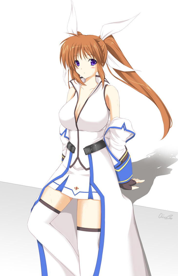 takamachi nanoha (lyrical nanoha and 1 more) drawn by aito_(indigorabbit)