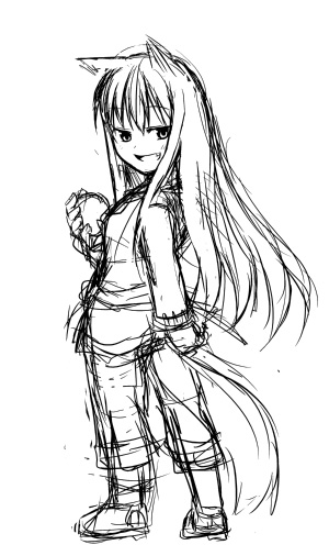 holo (spice and wolf) drawn by nekonote_(nekono_paraiso)