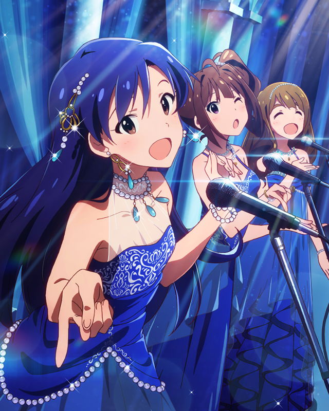 kisaragi chihaya, yokoyama nao, and miyao miya (idolmaster and 1 more)