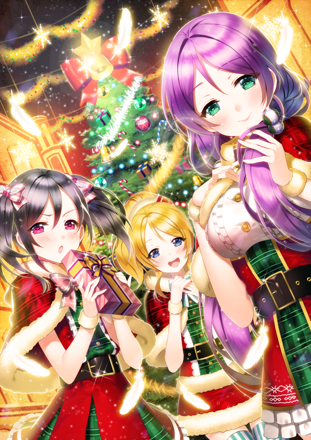 tojo nozomi, yazawa nico, and ayase eli (love live! and 2 more) drawn by aile_(crossroads)