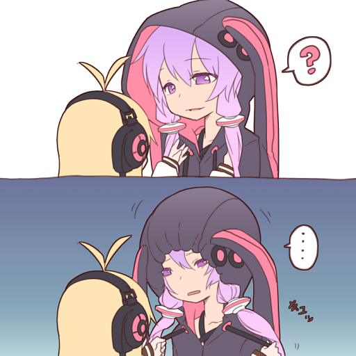 yuzuki yukari and tsurumaki maki (vocaloid and 1 more) drawn by yamadori_seika