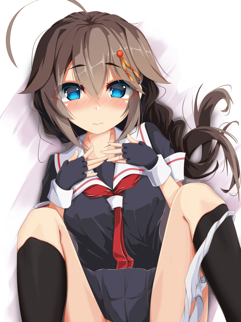 shigure and shigure kai ni (kantai collection) drawn by momin