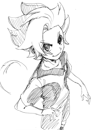 matatagi hayato (inazuma eleven and 2 more) drawn by yanyo_(ogino_atsuki)