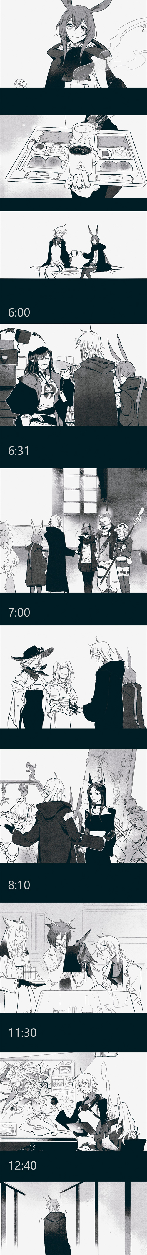 doctor, amiya, silence, nearl, pramanix, and 9 more (arknights) drawn by kaifei_(kaifei_29)
