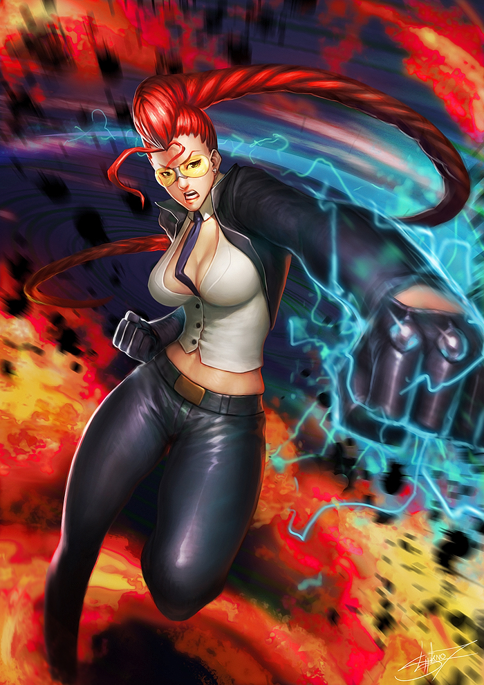 crimson viper (street fighter and 1 more) drawn by neoartcore
