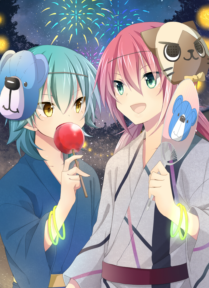kirino ranmaru, kariya masaki, and wonderbat (inazuma eleven and 1 more) drawn by izumi39