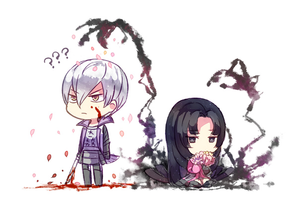ishida mitsunari and oichi (sengoku basara) drawn by toruglose