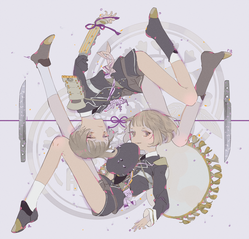 maeda toushirou and hirano toushirou (touken ranbu) drawn by molatoliamu
