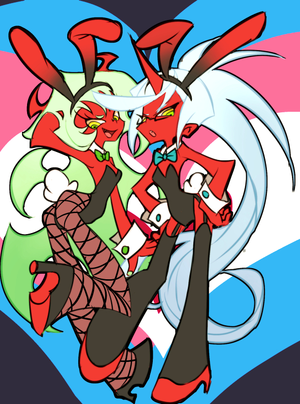 kneesocks and scanty (panty & stocking with garterbelt) drawn by nirak