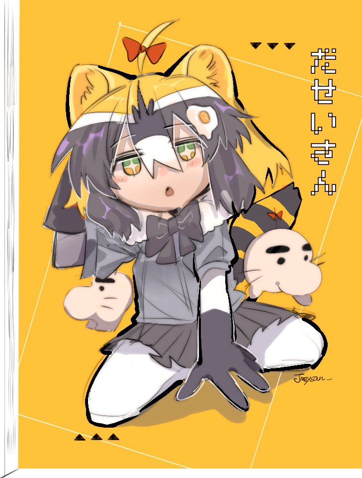 common raccoon and doseisan (kemono friends and 2 more) drawn by jmeysan