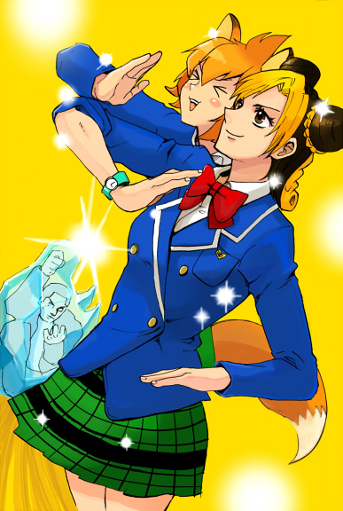 kujo jolyne and mani atsuko (jojo no kimyou na bouken and 2 more) drawn by tsukuru_(seki_sabato)