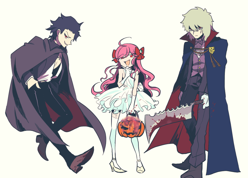michael roa valdamjong, noel, dead apostle noel, and vlov arkhangel (tsukihime) drawn by metarogu