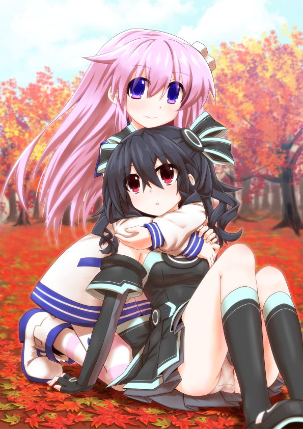 nepgear and uni (neptune) drawn by mizunashi_(second_run)