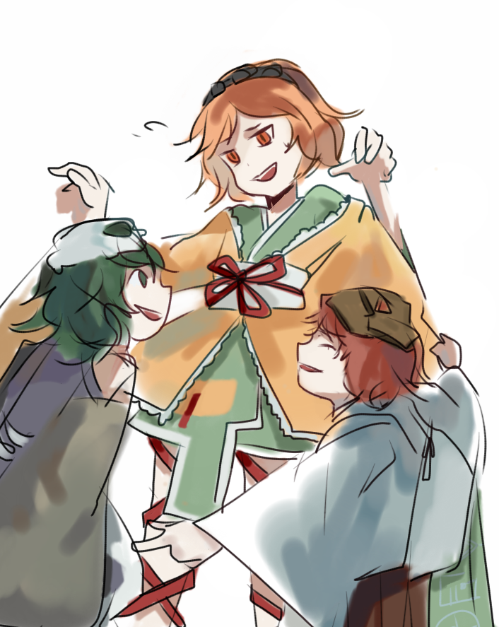 zuifeng tenkai, katano sukune, and kitsugai sese (len'en) drawn by cocopalm