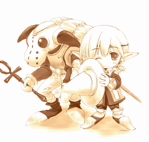 adventurer, black mage, and goblin (final fantasy and 1 more)