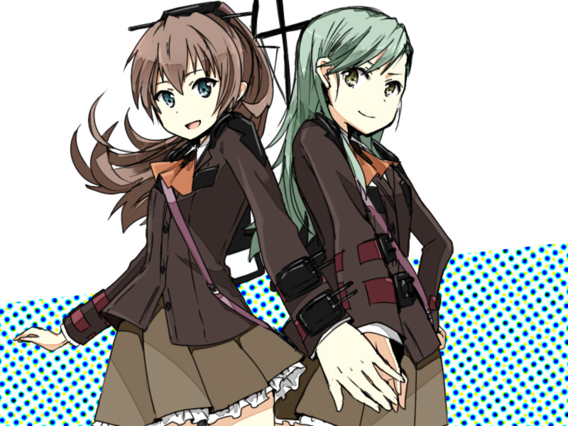 suzuya and kumano (kantai collection) drawn by annin_musou