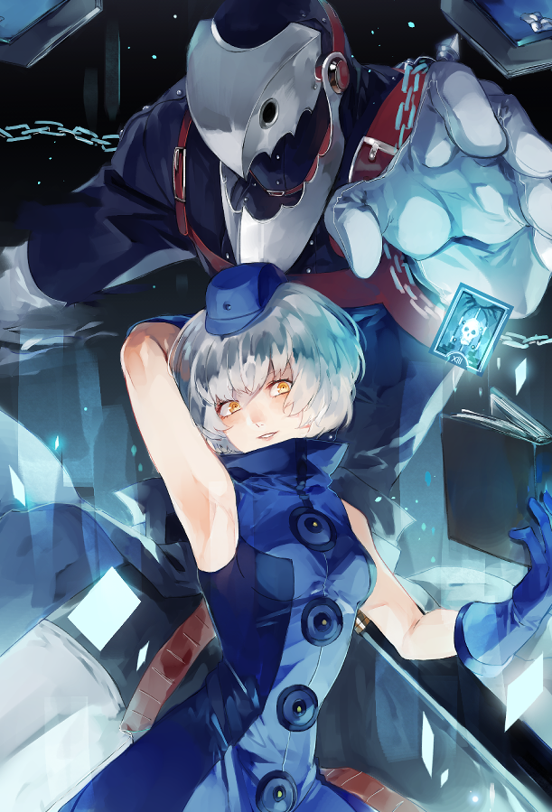 elizabeth and thanatos (persona and 2 more) drawn by lor_(roasyerizyonirapi)