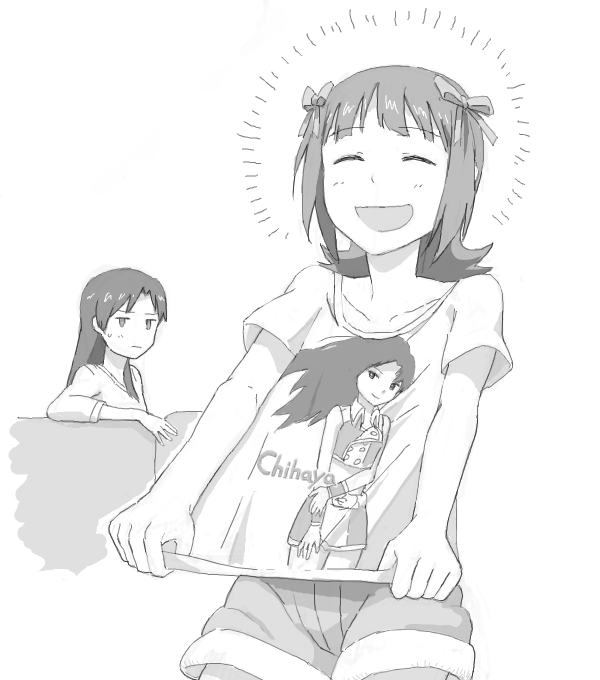 kisaragi chihaya and amami haruka (idolmaster) drawn by nao-08