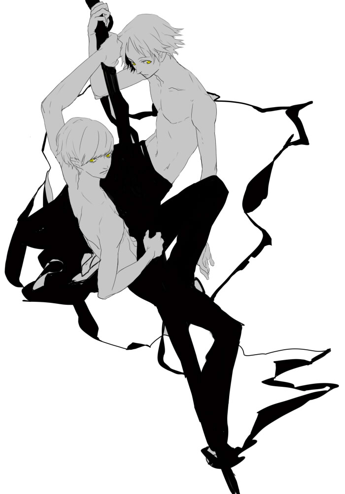 narukami yu and hanamura yousuke (persona and 1 more)