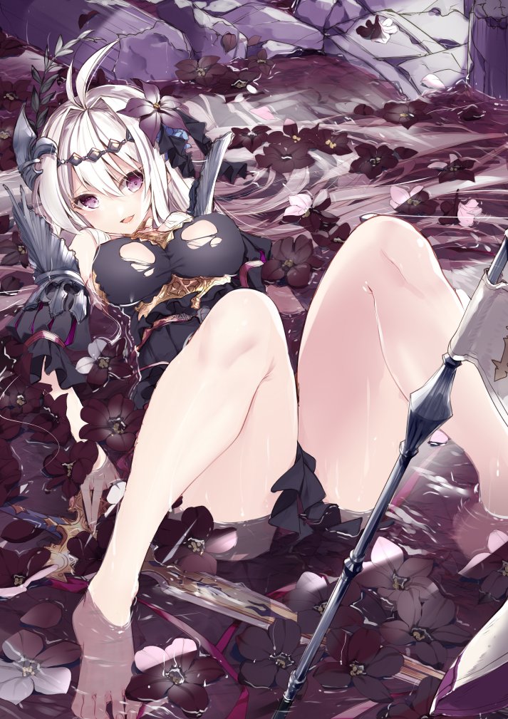 jeanne d'arc and dark jeanne (granblue fantasy) drawn by 218