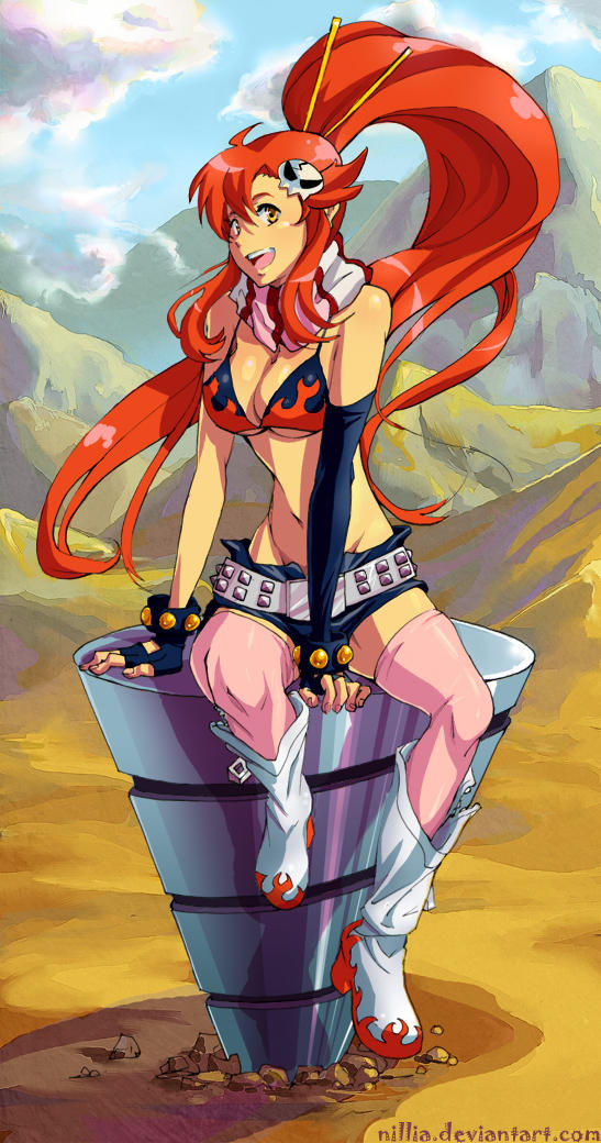 yoko littner (tengen toppa gurren lagann) drawn by nillia