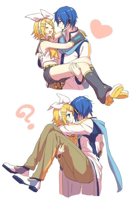 kagamine rin and kaito (vocaloid) drawn by akiyoshi_(tama-pete)