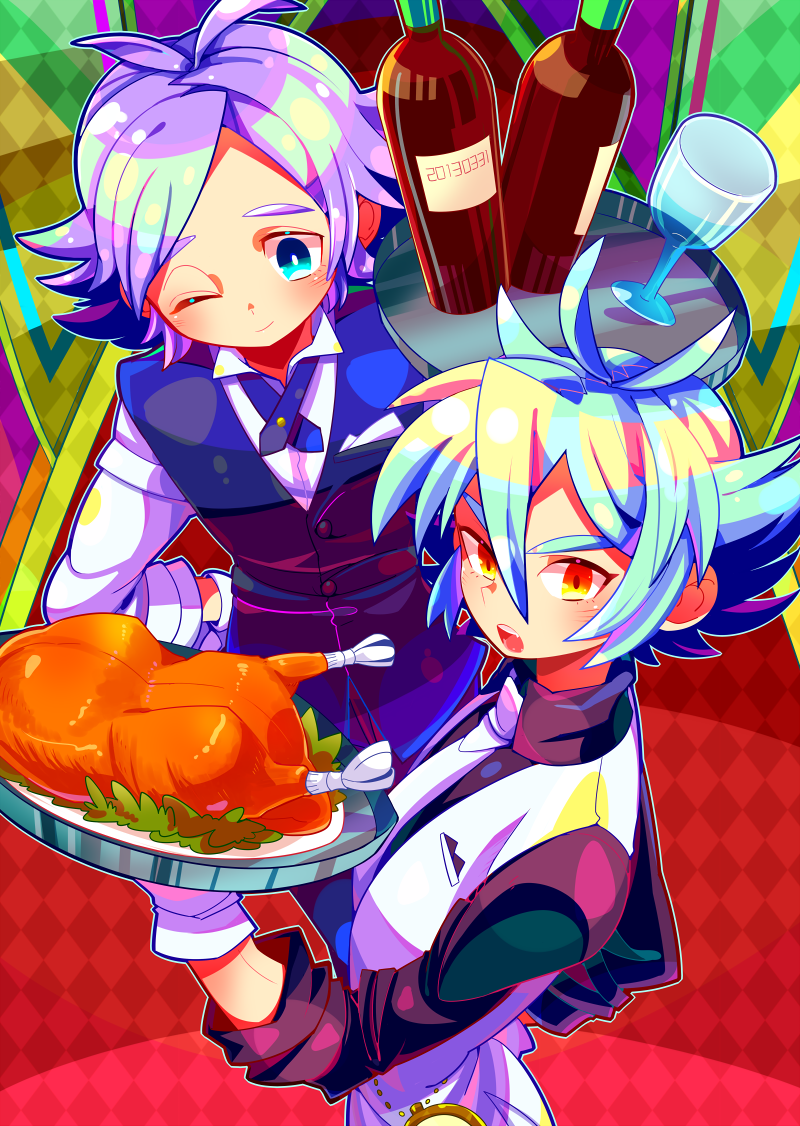 fubuki shirou and fubuki atsuya (inazuma eleven) drawn by zippo_(3756c)