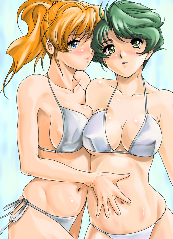 excellen browning and aya kobayashi (super robot wars) drawn by shu-z