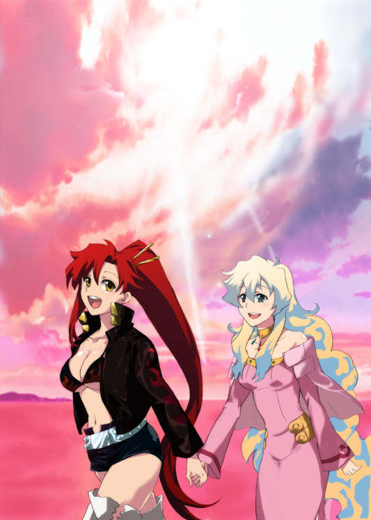 yoko littner and nia teppelin (tengen toppa gurren lagann) drawn by soyoking