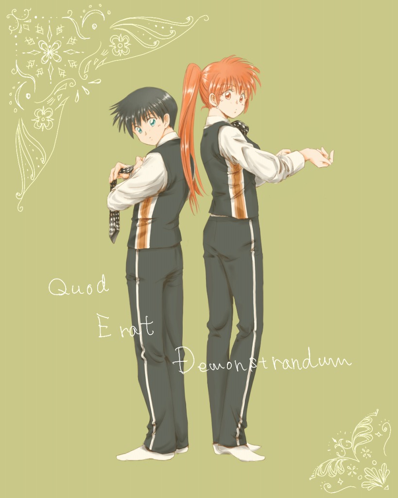 touma sou and mizuhara kana (q.e.d.) drawn by si_sya_mo