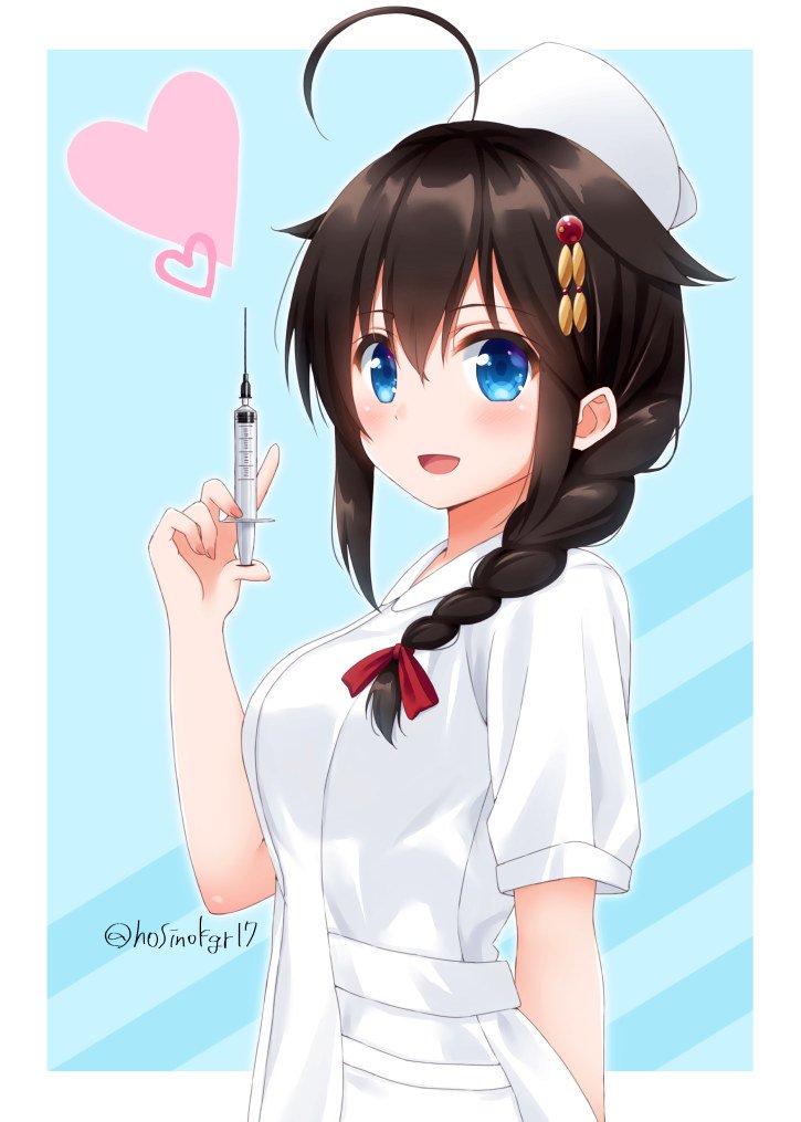 shigure and shigure kai ni (kantai collection) drawn by hoshino_kagari