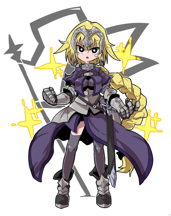 jeanne d'arc (fate and 2 more) drawn by jamir