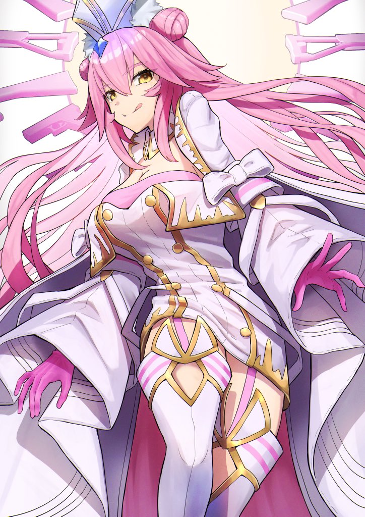 tamamo and koyanskaya (fate and 1 more) drawn by kamo_ashi