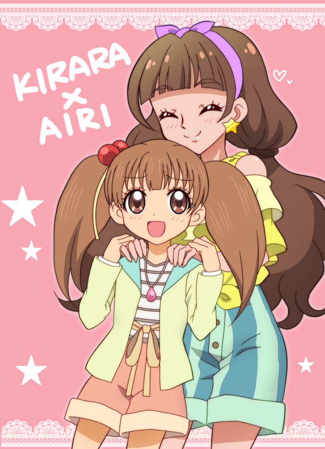 amanogawa kirara and kirara airi (precure and 3 more) drawn by onomekaman