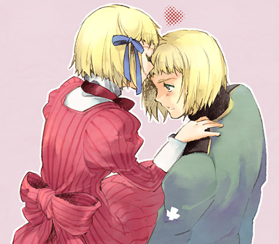 liechtenstein and switzerland (axis powers hetalia) drawn by akutsu_(yuumi)