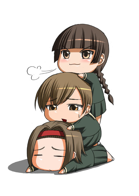shimazu yoshino, hasekura rei, and torii eriko (maria-sama ga miteru) drawn by katwu_(gensou_ninja_yashiki)