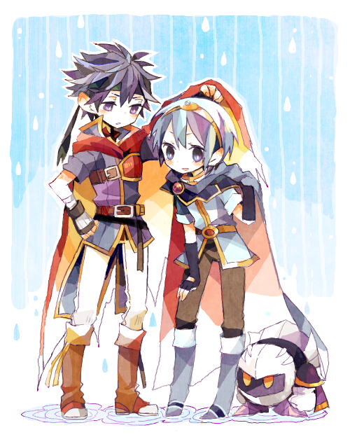 ike, meta knight, and marth (fire emblem and 4 more) drawn by ao_(blue_bunny)