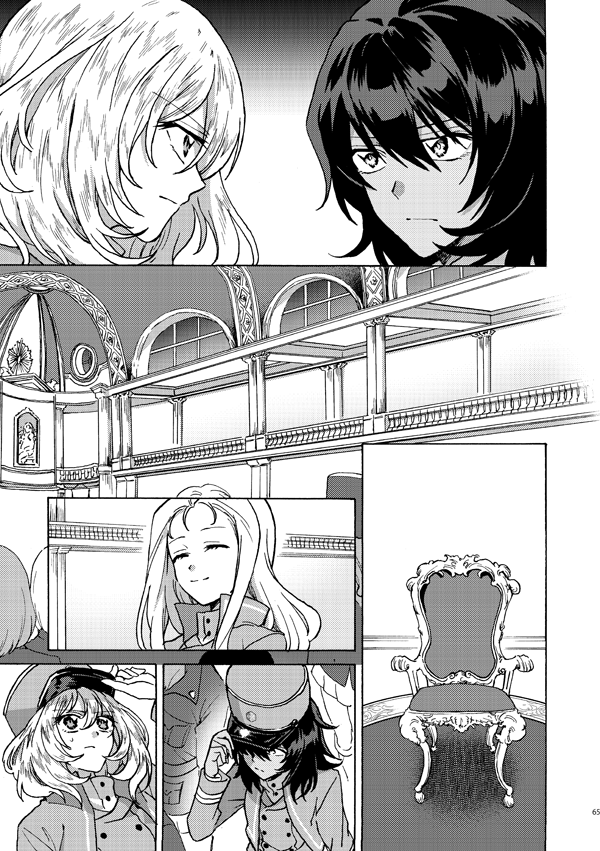 andou, oshida, and marie (girls und panzer and 1 more) drawn by shutou_mq