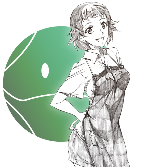 haro and nanase nanami (gundam and 1 more) drawn by yumemitsuki_(hagakure)
