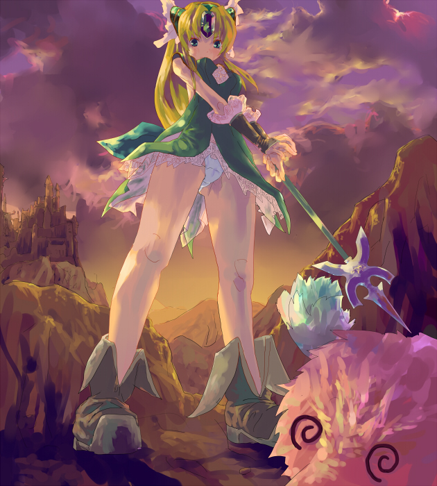 riesz (seiken densetsu and 1 more) drawn by salada
