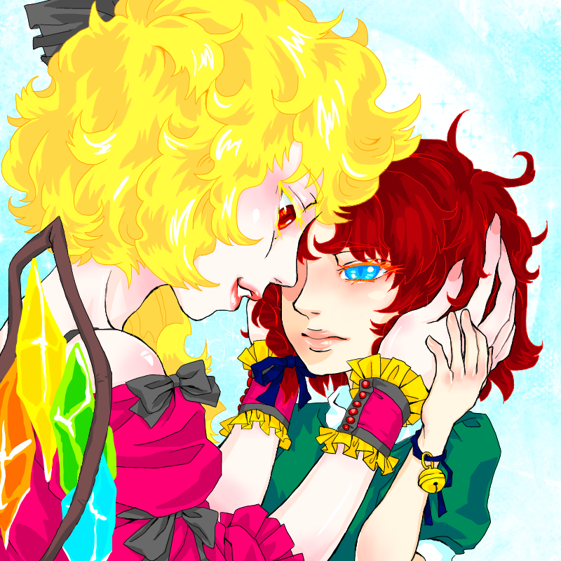 flandre scarlet and hong meiling (touhou) drawn by mago_(gengennikoniko)