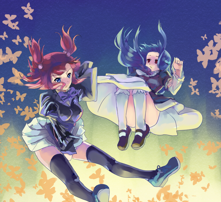 ushiromiya ange and frederica bernkastel (umineko no naku koro ni) drawn by iiru