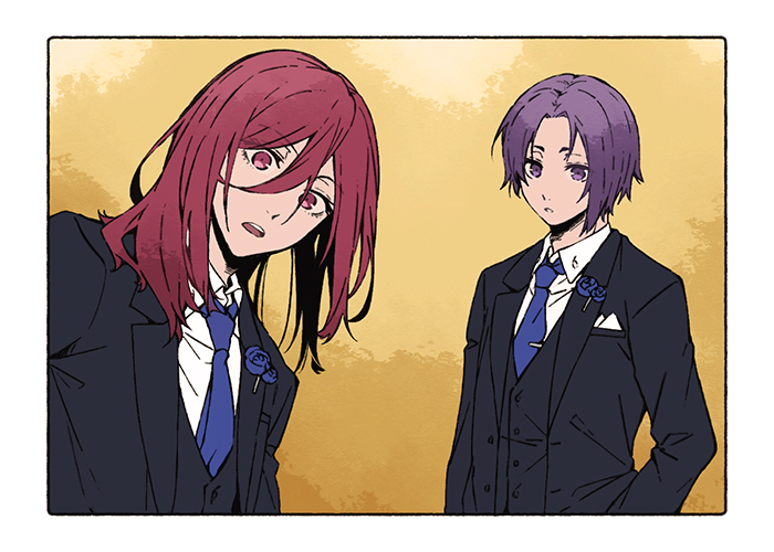 mikage reo and chigiri hyoma (blue lock) drawn by tarou_(run)
