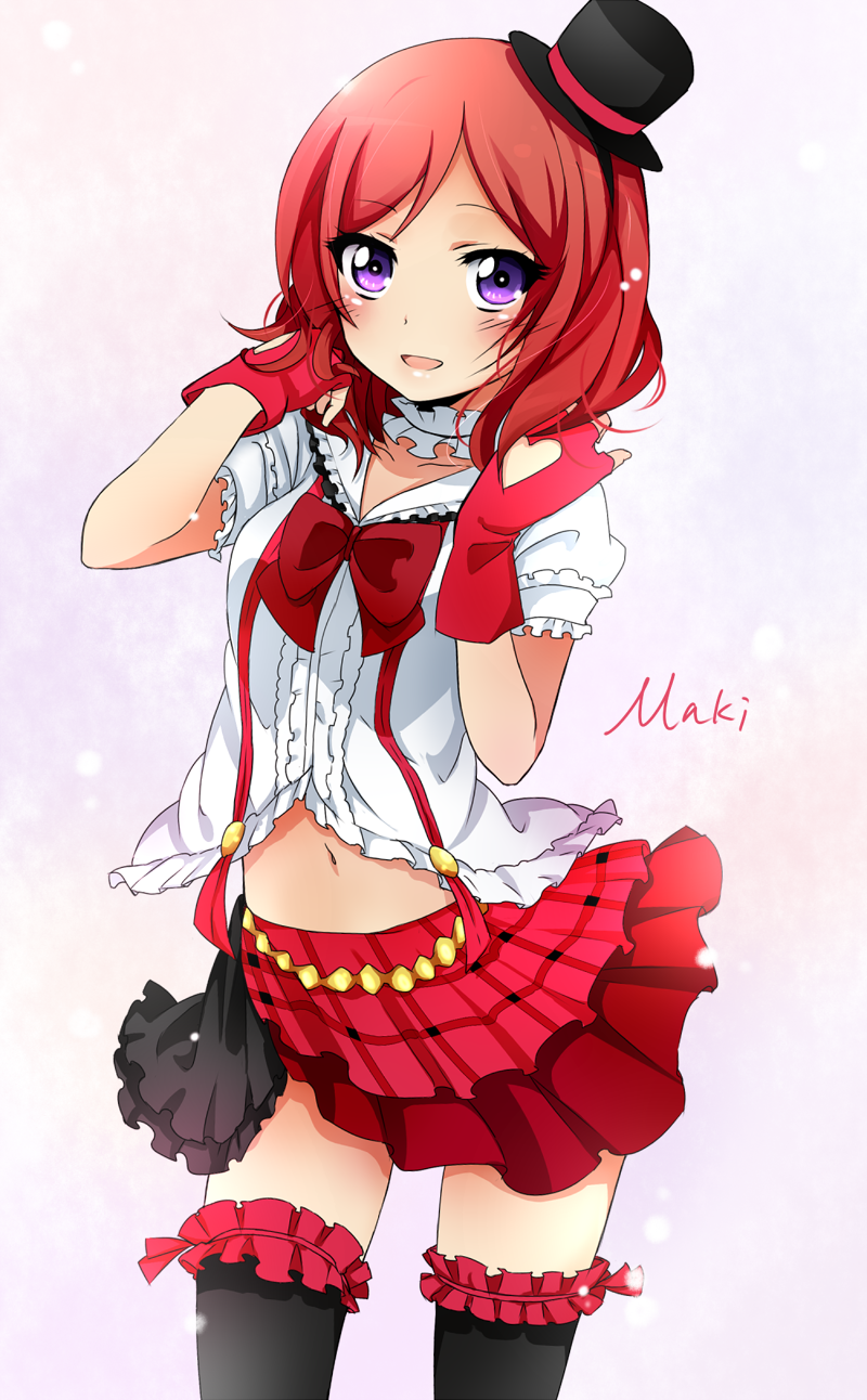 nishikino maki (love live! and 1 more) drawn by matsurinnu