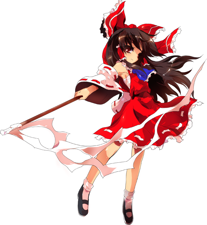 hakurei reimu (touhou and 1 more) drawn by alphes