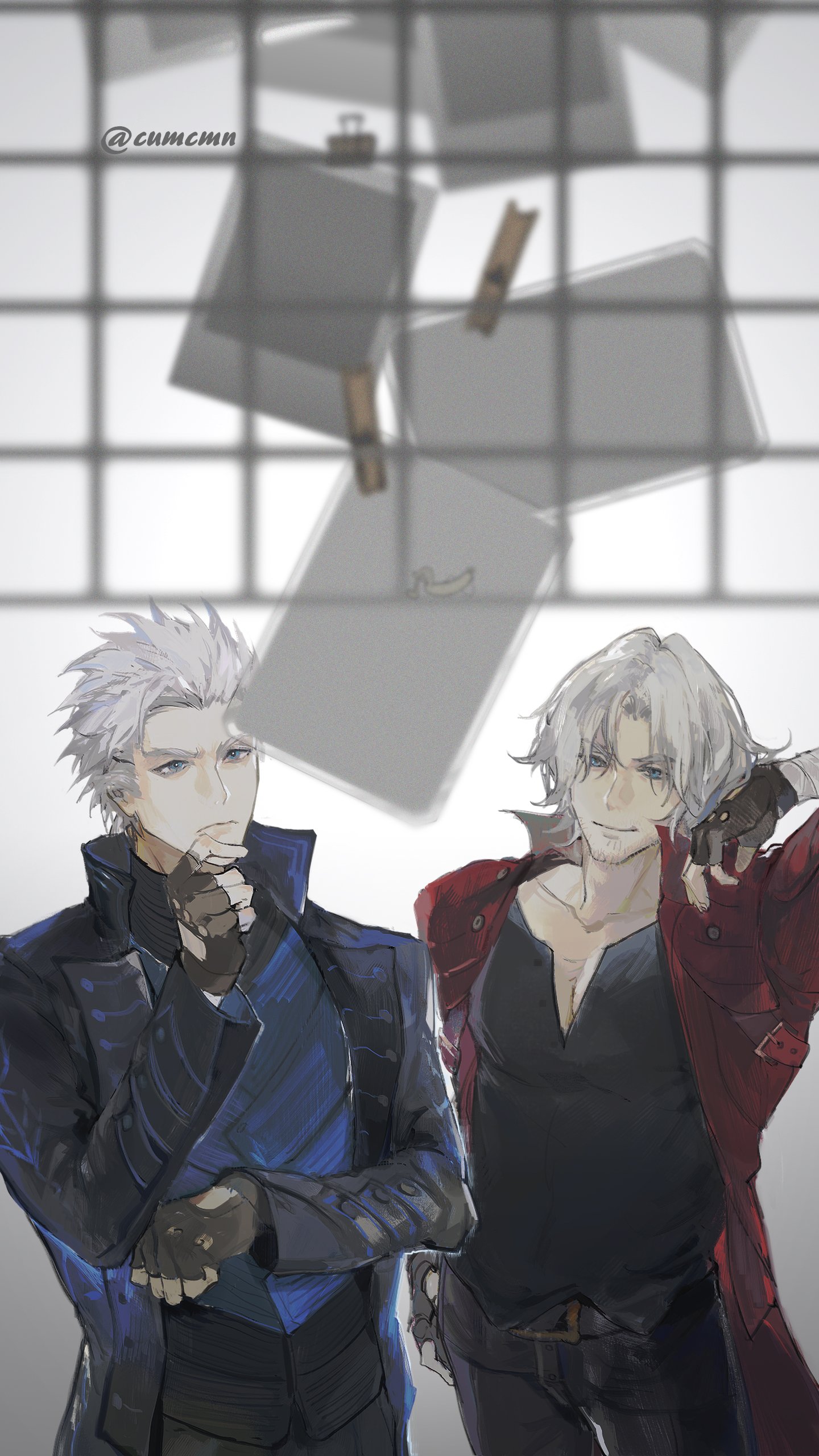 dante and vergil (devil may cry and 1 more) drawn by cumcmn