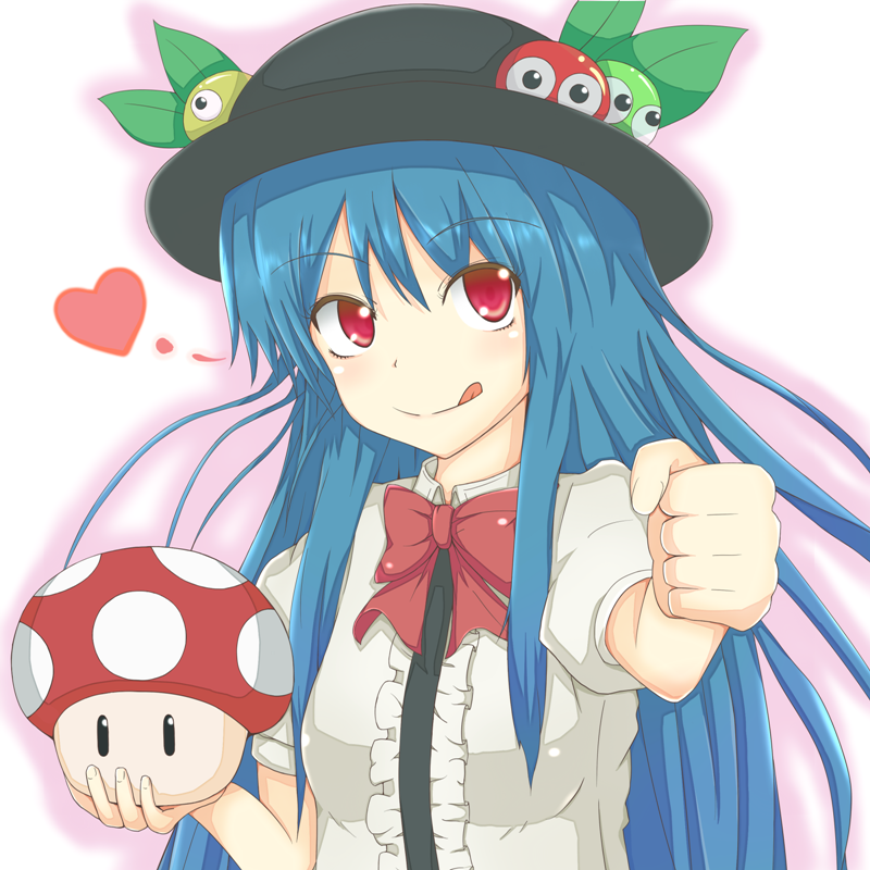 hinanawi tenshi and puyo (touhou and 3 more) drawn by schmidt
